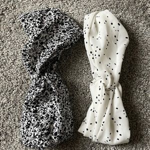 Elastic fabric twist knot headbands